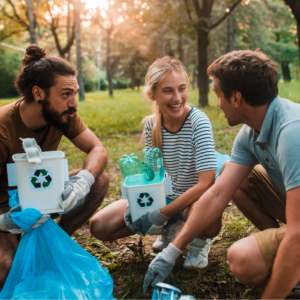 Ehrenamtliche Parkreinigung